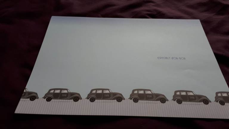 Crafting A4 Card Inserts x 9 - Taxi