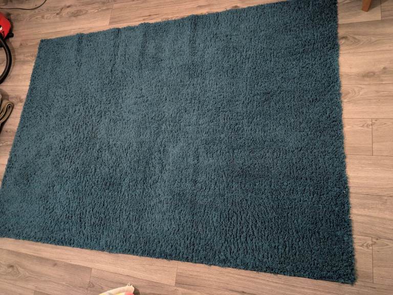 Large blue rug