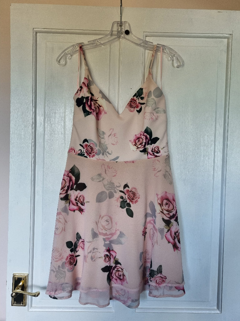 Lipsy ariana grande pink skater dress