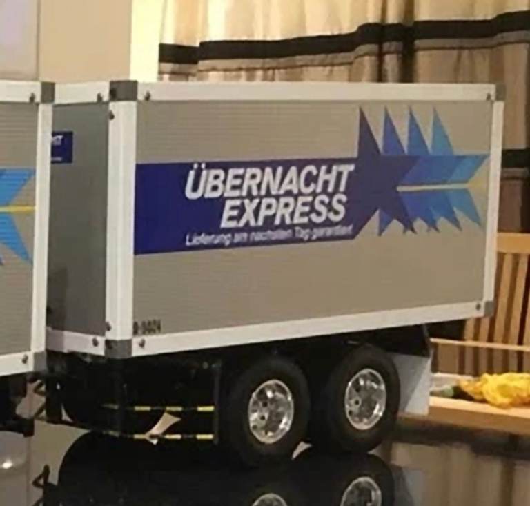 image for Rc tamiya/ Hercules 1/14 box trailer wanted read add