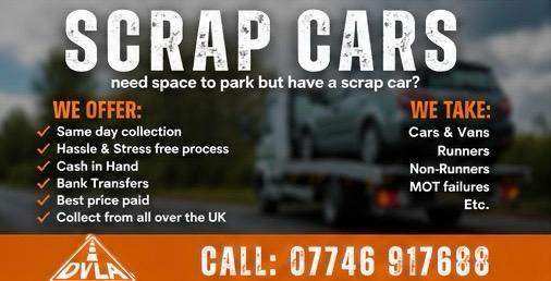♻️ SELL MY CAR - SCRAP MY CAR - REMOVE MY CAR - BEST PRICES PAID💲 - SELL MY VAN BIKE ♻️
