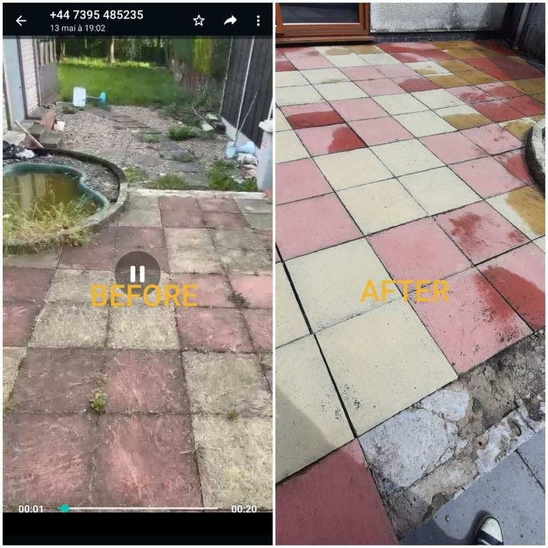 Driveway & patio cleaning