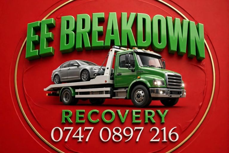 24/7 EE Breakdown Recovery Car Van Transportation Accident Tow Truck 