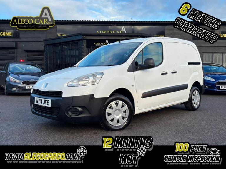 PEUGEOT PARTNER 1.6 HDi 850 S White Manual Diesel 2014