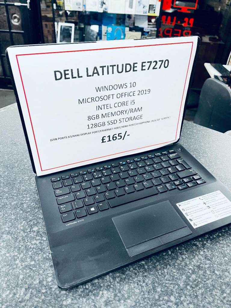 Dell Latitude E7270 Laptop Core i5 8GB RAM