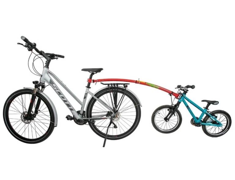 Trailgator Child Towbar Bike Safety Trailer Cycling with Children Red