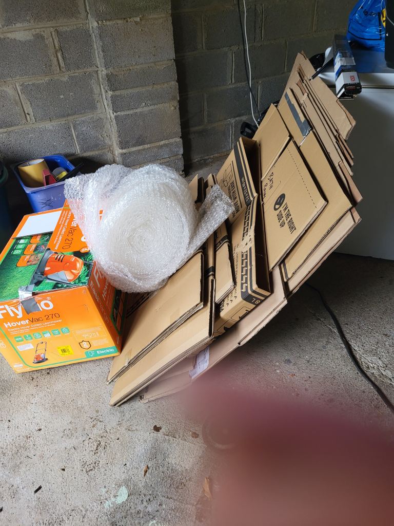Cardboard boxes 