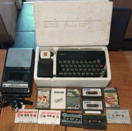 ZX Spectrum 48K Computer Composite mod New Keyboard membrane Tape Player Working