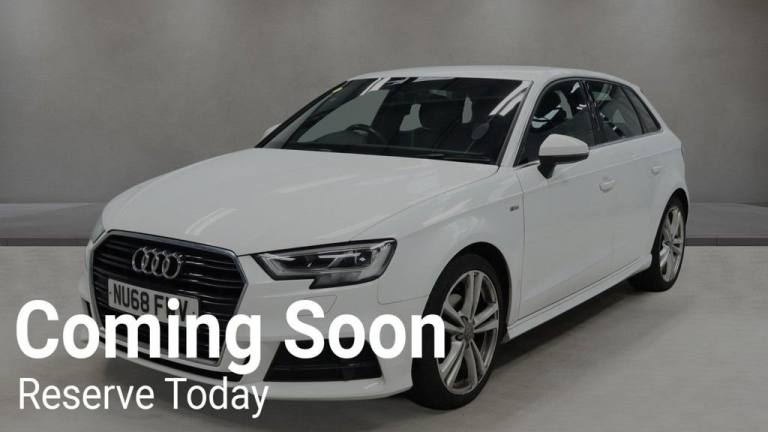 2018 Audi A3 30 TFSI 116 S Line 5dr S Tronic HATCHBACK PETROL Automatic