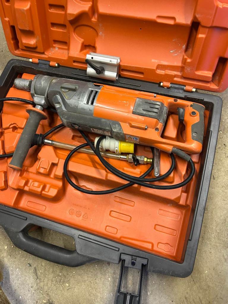 2 x Husqvarna DM220 Handheld Diamond Core Drill – Good Condition