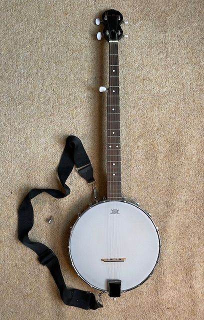 5-string Blue Moon Banjo Openback