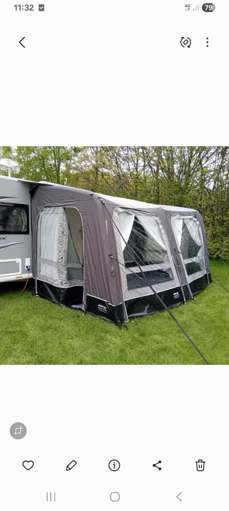 Vango Balletto Air 390 Proshield Awning &Brand new carpet 