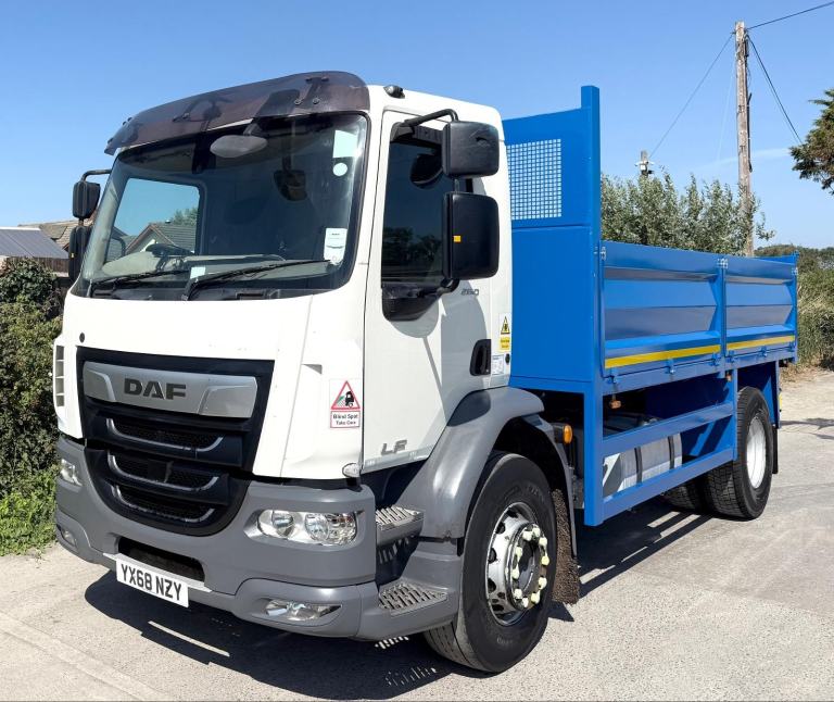 2018 DAF LF55.260 BRAND NEW DOUBLE DROPSIDE TIPPER 5X TARMAC CHUTES A/C EURO-6