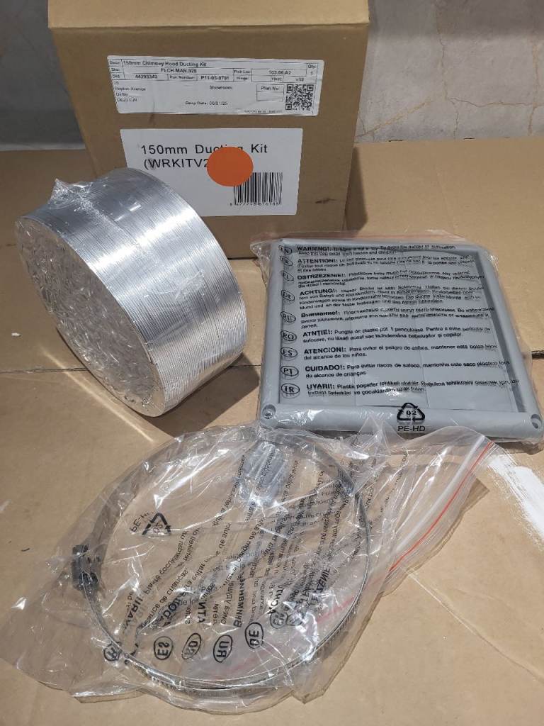 150mm Chimney Hood Ducting Kit