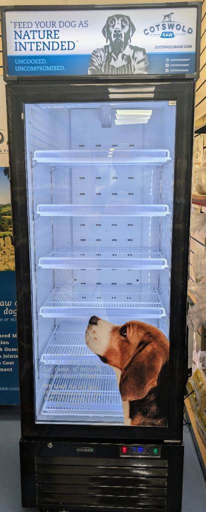 Upright single shop display freezer 