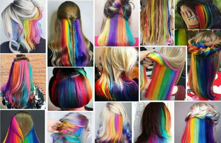 image for 14 Pieces Colored Hair Extensions Clip In New and Bagged 14 colours