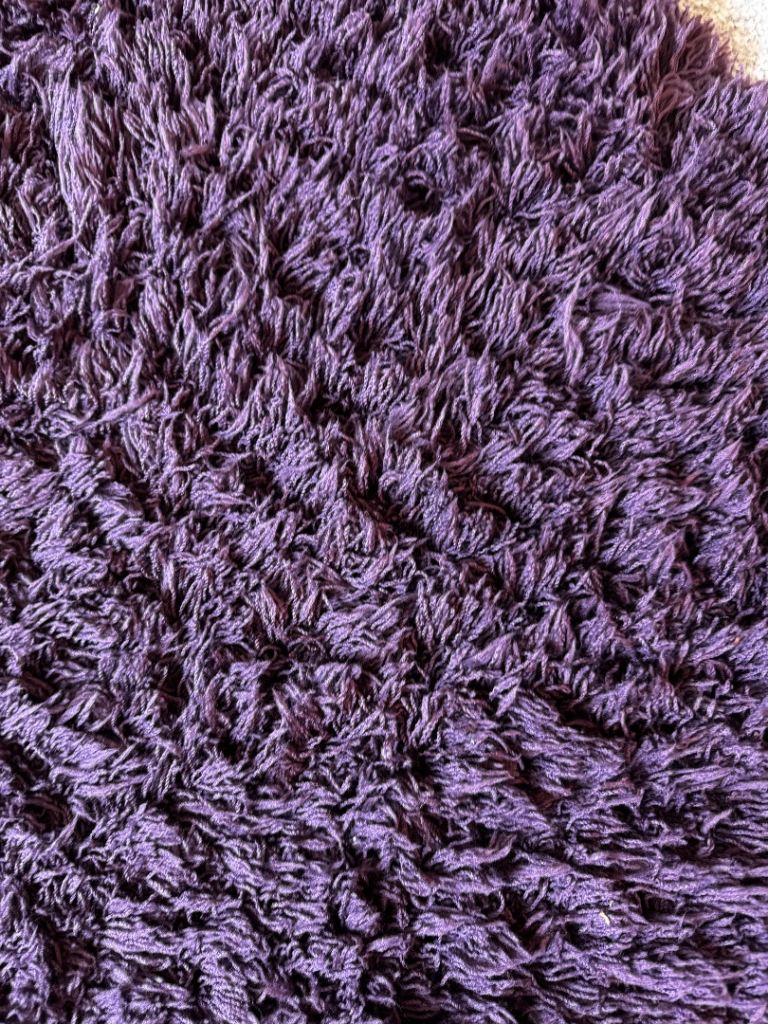 Next Purple Round Shaggy Rug
