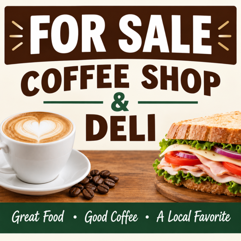 Coffee Shop and Deli For Sale