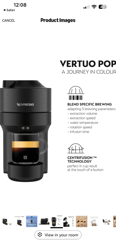 Black Coffee Machine - Almost New Condition
