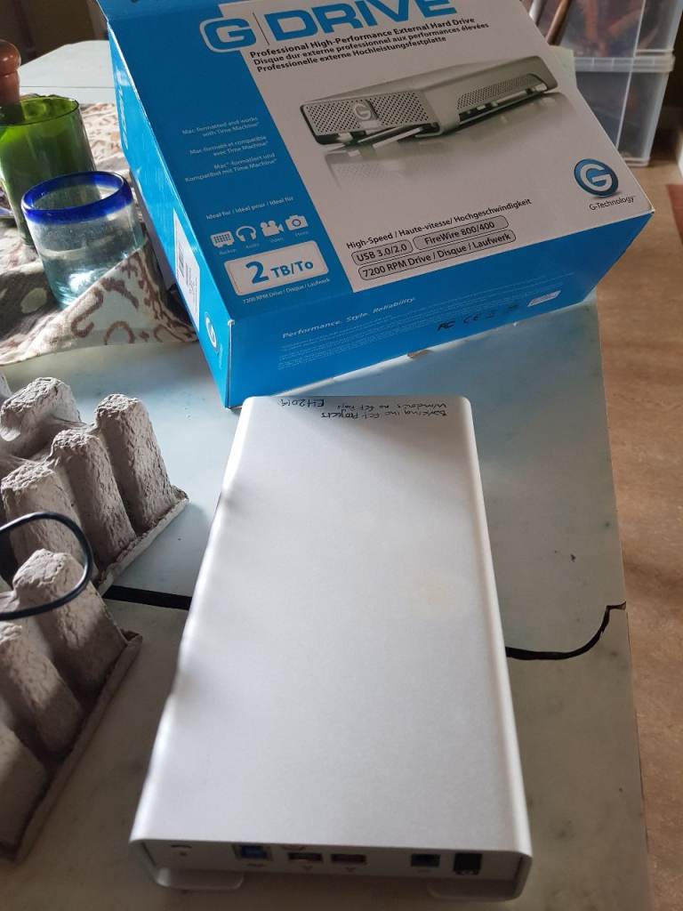 GRaid 2tb Hard Drives - 7 available each used for 1 project, excellent condition