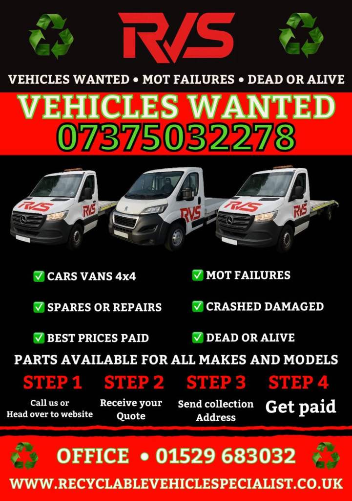 ♻️SCRAP MY YOUR CAR VAN♻️WANTED♻️SCRAP TODAY