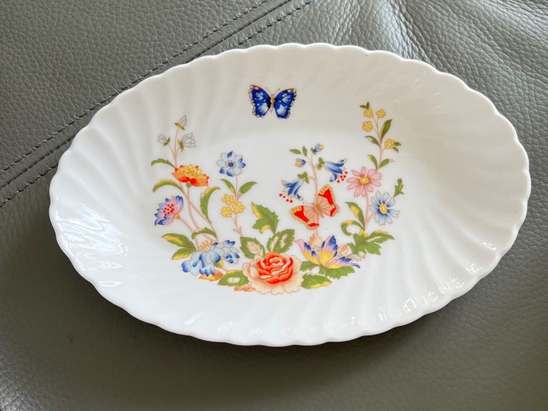 Aynsley Cottage Garden Oval Dish - Fine Bone China