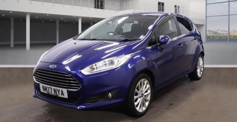 FORD FIESTA 1.0 T EcoBoost Titanium X Blue 5dr LEATHER+SATNAV+CRUISE+DAB 2017