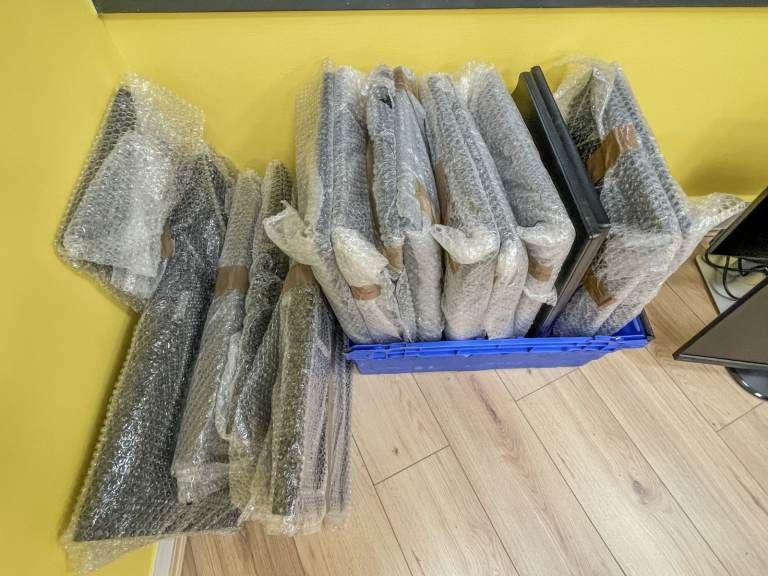 image for Job Lot of 22 Assorted Monitors – All Working – With Stands & Cables – Collection Only