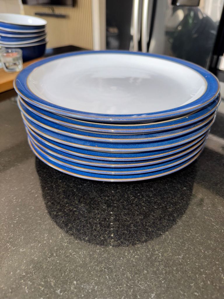 Denby imperial blue Cereal/soup bowls