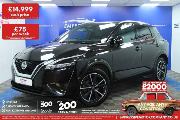 2022 22 NISSAN QASHQAI 1.3 DIG-T MHEV TEKNA SUV 5DR PETROL HYBRID MANUAL EURO 6