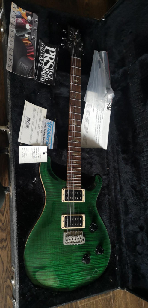 1996 PRS Custom 24 Emerald Green USA Electric Guitar + Hard CASE