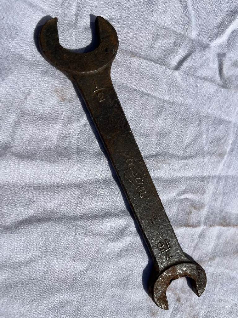 Vintage Austin Open Ended Spanner 7/16 x 1/2
