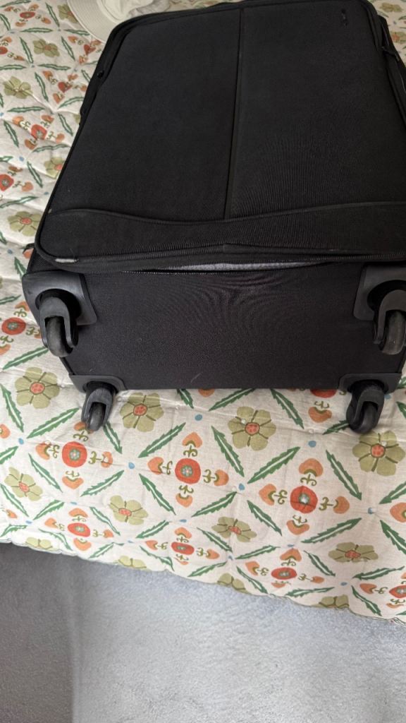Large expanding, and medium suitcase, plus small case suitable for shoes