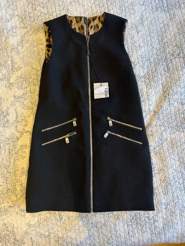NEW Dolce and Gabbana black mini dress 