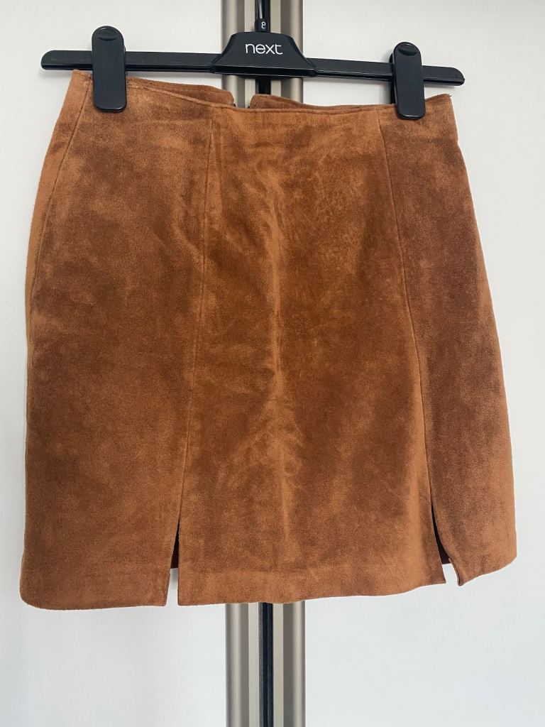 Suede mini skirt 