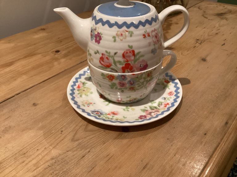 image for Cath Kidson teapot cup and saucer