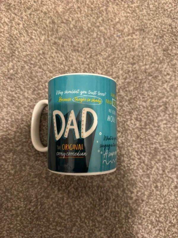 dad jokes mug – funny novelty ceramic cup with printed jokes gift idea