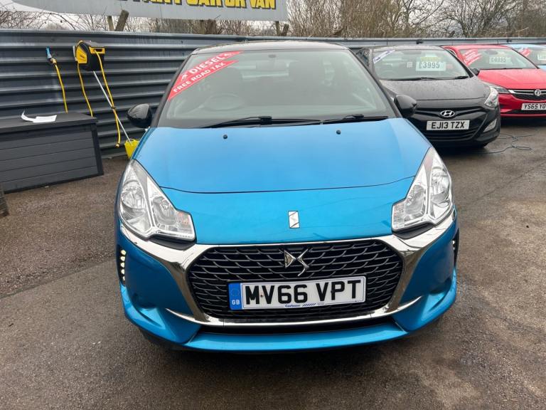 2016 DS Automobiles DS 3 1.6 BlueHDi Chic 3dr FREE ROAD TAX CHEAP ECONOMICAL  HATCHBACK Diesel Ma...