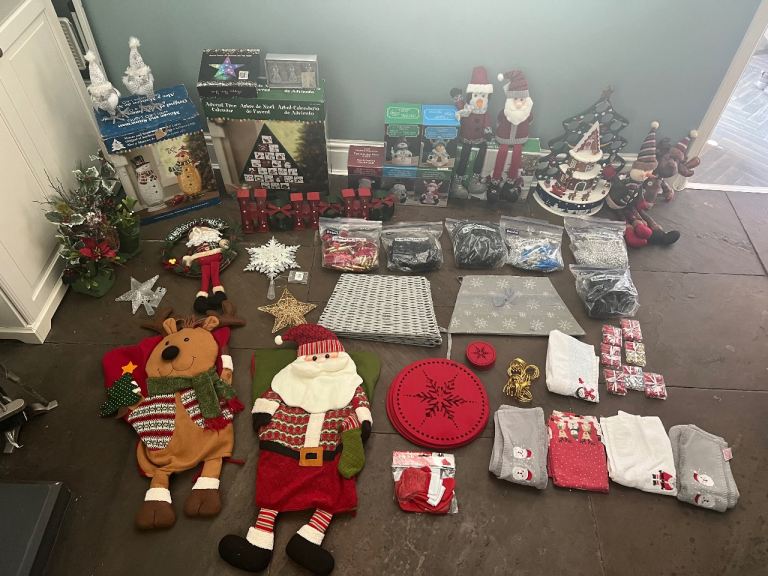Large Bundle of Christmas Decorations - Excellent Condition