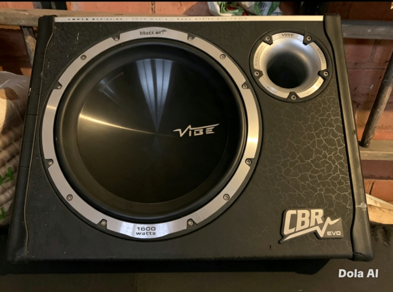 Vibe Bass Box Sub 1600watts with built in amp 
