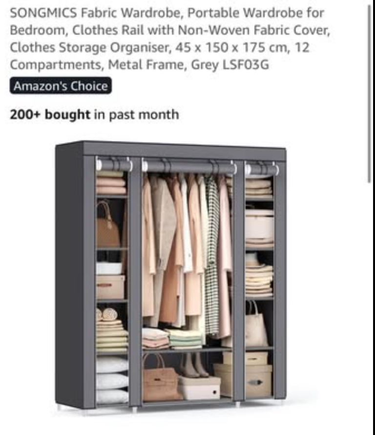 Fabric wardrobe 