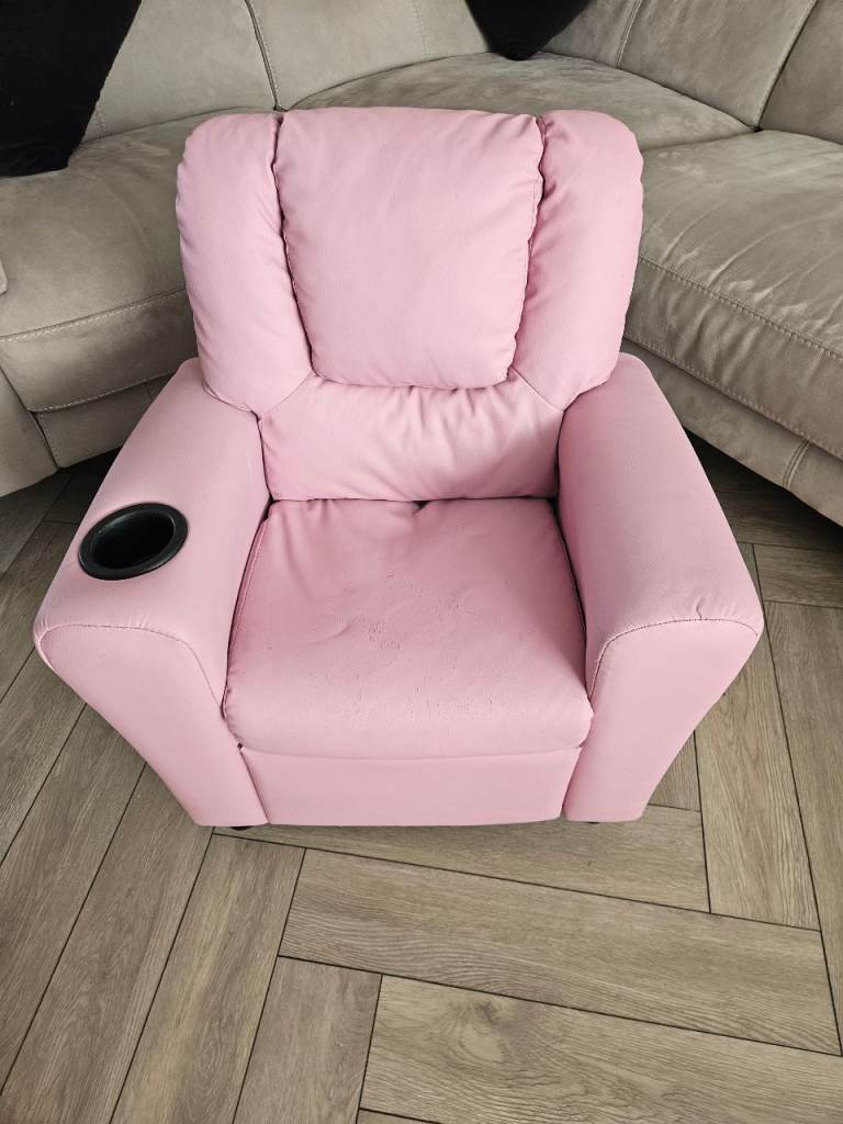 Pink Kids Recliner chair 