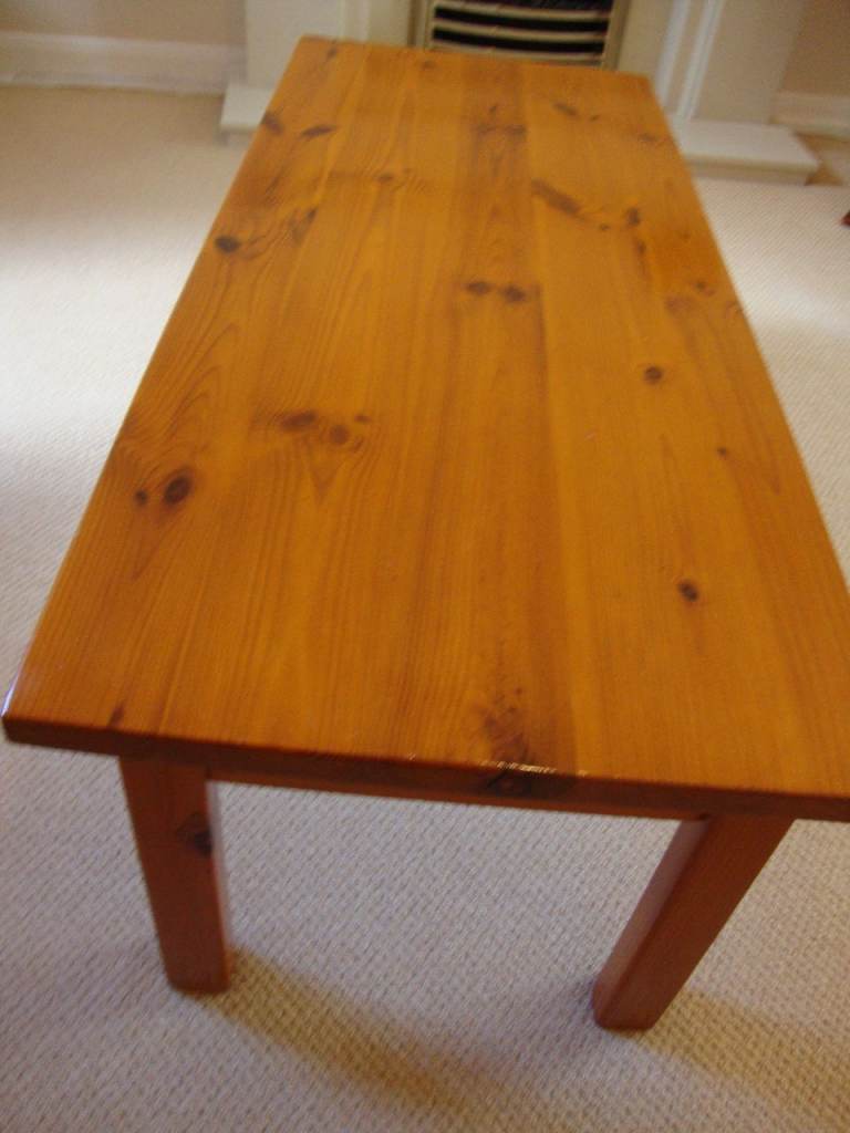 Free! Varnished Pine Coffee Table