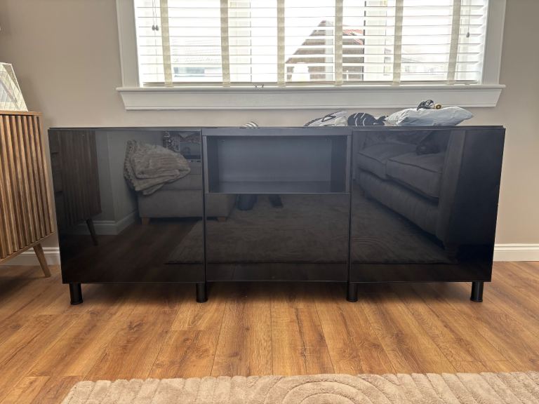 Black living room unit