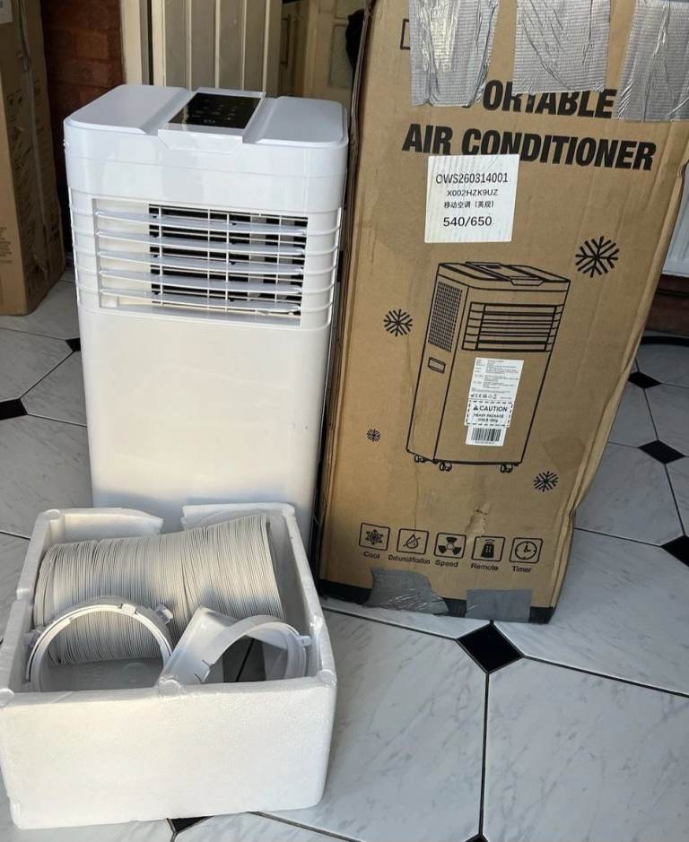 SKY Portable Air Conditioner 9000BTU (2.6kW) – White, Good Condition