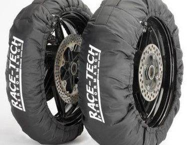 Race-Tech motorbike motorcycle Tyre Warmers Front and Rear 120/200
