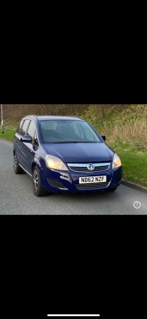 Vauxhall Zafira 1.6 Petrol 2012 Px to clear