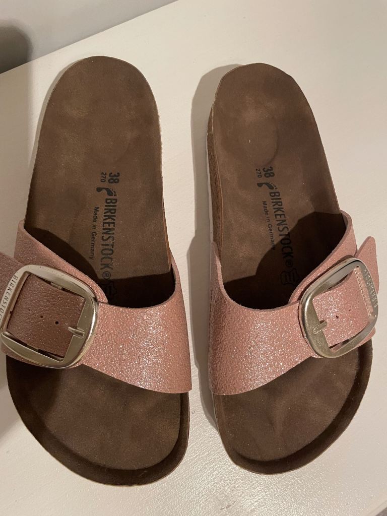 PINK GLITTER BIRKENSTOCK SIZE 5 (38)