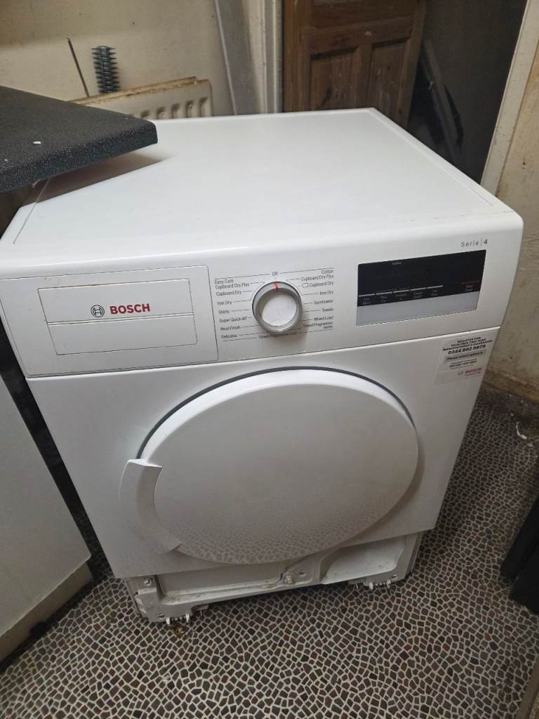 Bosch Condenser Tumble Dryer – White, Good Condition