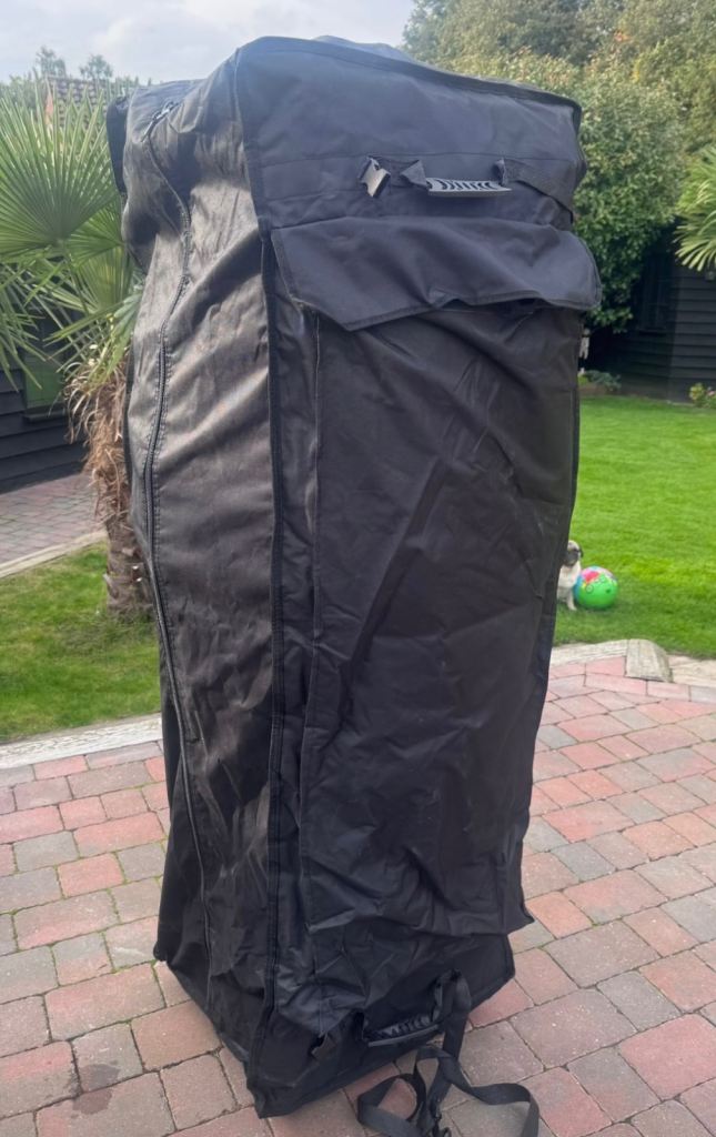 Gazebo awning marquee 6m x 3m taupe heavy duty hex 50 60 mm with all side panels 